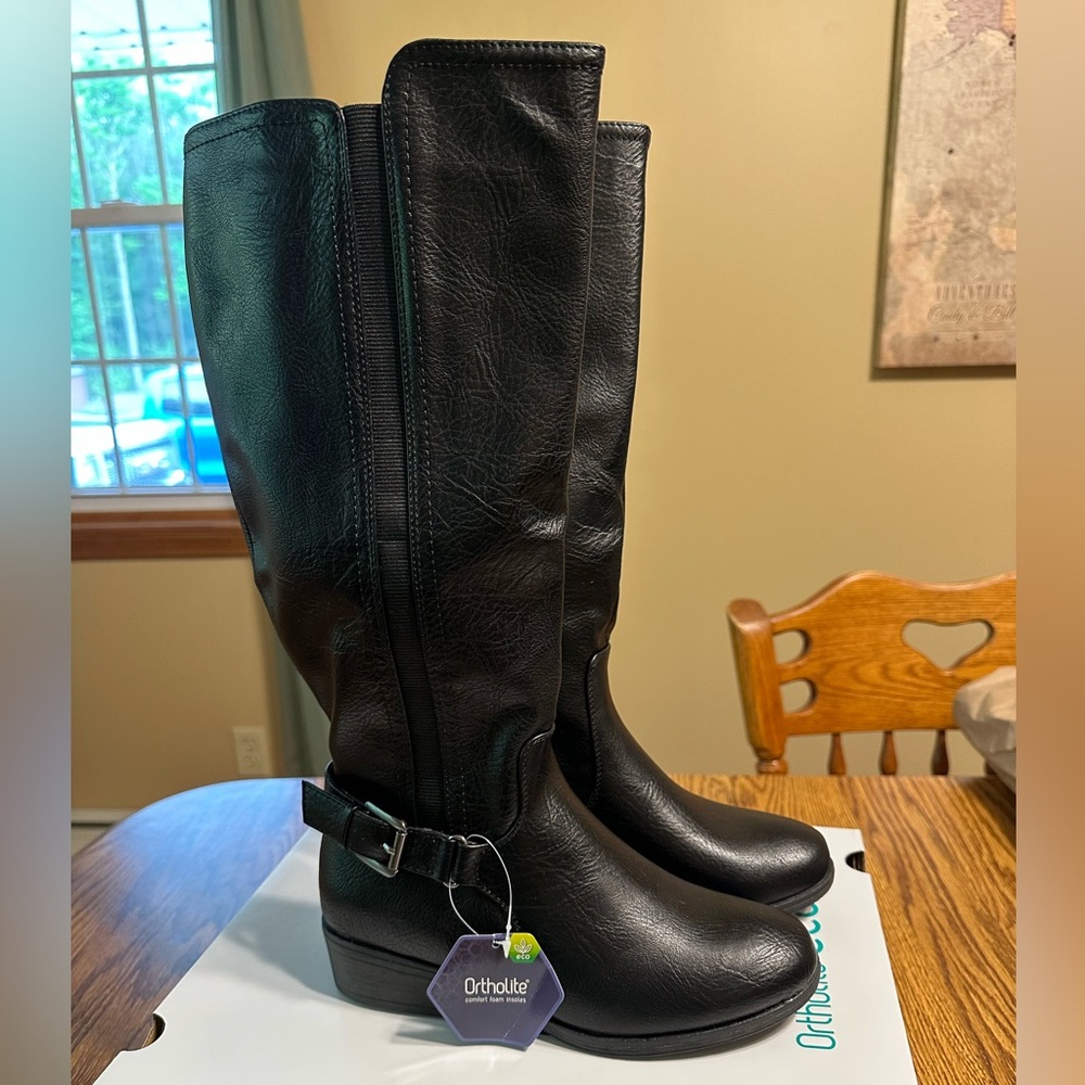 Black Knee-High Boots